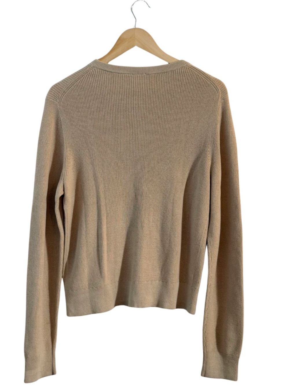 Gap Cotton Knit Cardigan Neutral Minimalist Everyday Size Large - Picture 2 of 5